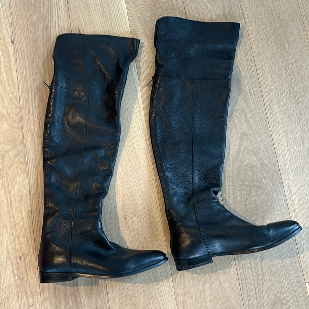 Leather Over-the-knee Boots